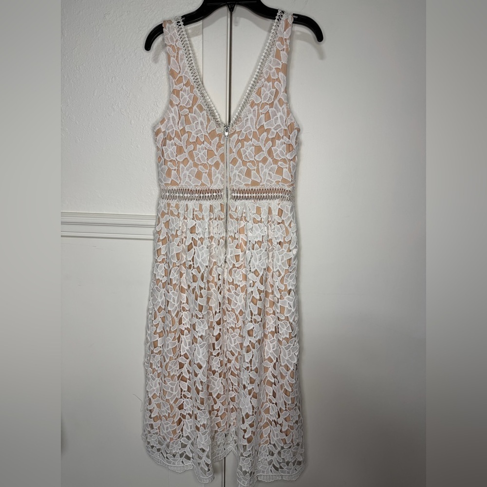 Gianni Bini Cream Lace Midi Dress size S new without tag - Picture 3 of 10